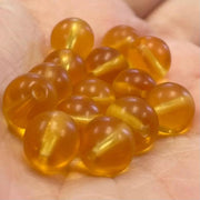 25 Semi Matte Czech Round Glass Beads - Sea Beads