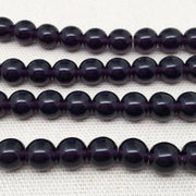 25 Translucent Royal Purple Czech Round Glass Beads - Sea Beads
