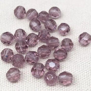 25 Vintage Amethyst Purple German Glass Beads - Sea Beads