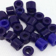 25 Vintage Blue Czech Tile Mixed Glass Beads - Sea Beads