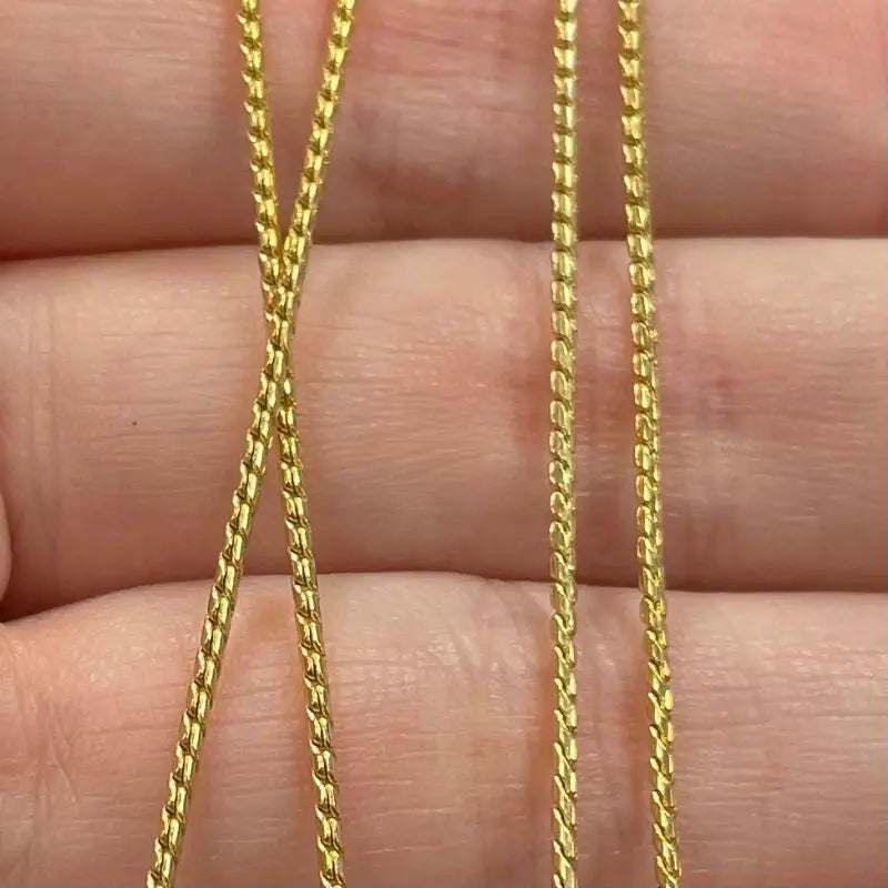 3 Yards Vintage Brass Rope Chain - Sea Beads