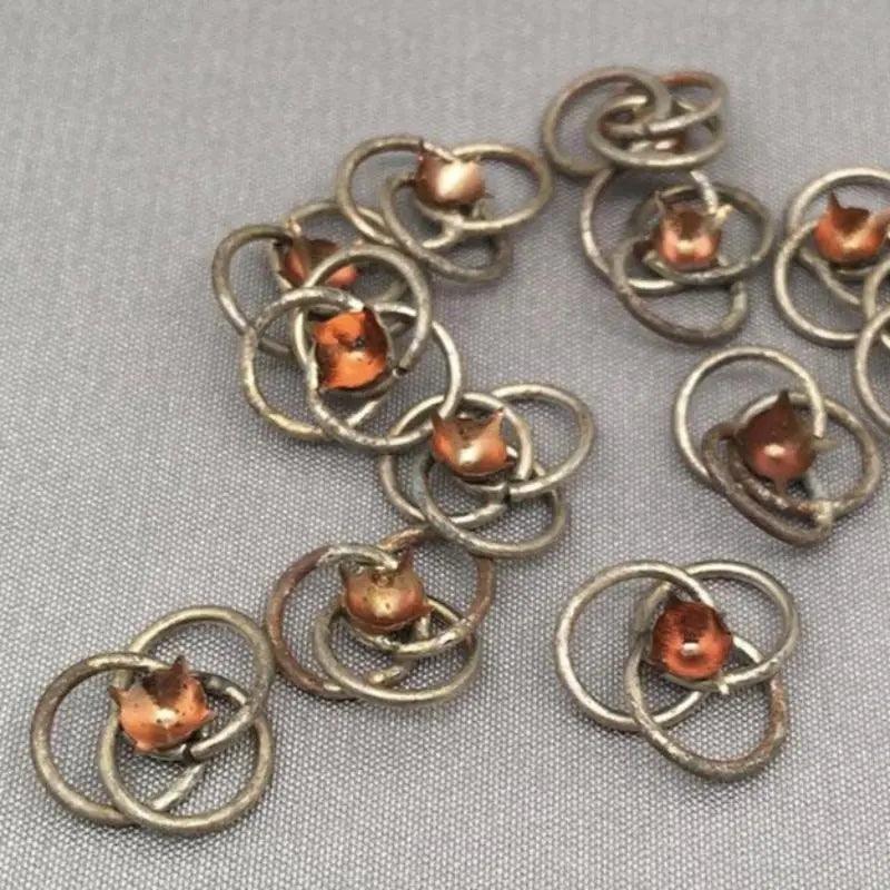 12 Vintage Delicate Japan Metal Findings - Sea Beads