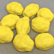 4 Vintage Yellow Japan Baroque Glass Beads - Sea Beads