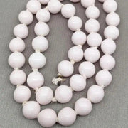 40 Vintage Pink Light Japan Round Glass Beads - Sea Beads
