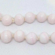 45 Vintage Pink Light Japan Round Glass Beads - Sea Beads