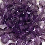 50 Purple Grape Czech Fire Polished Glass Beads - Sea Beads