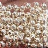 50 Vintage Silver Plated Metal Beads - Sea Beads