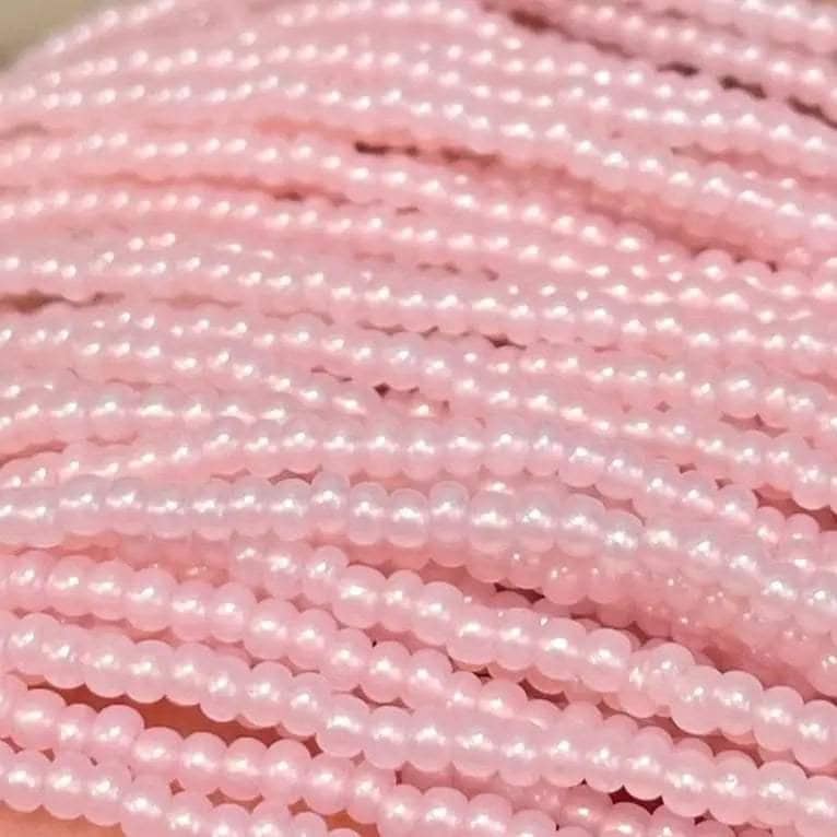 1 Hank Pink Baby Pearl Opal Czech Glass Seed Beads