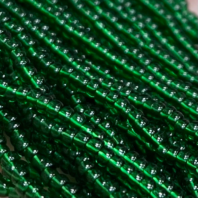 1 Hank Green Czech Translucent Glass Seed Beads