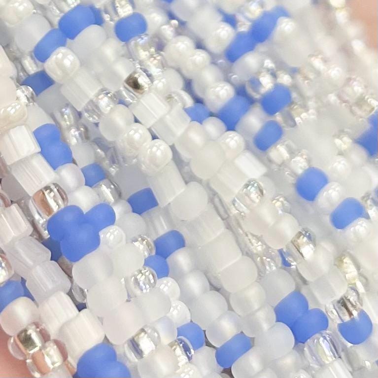 1 Hank Mixed Winter Wonderland Czech Glass Seed Beads