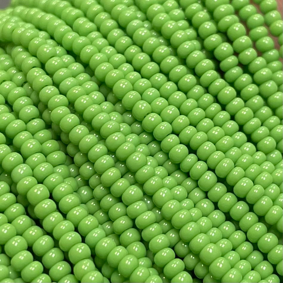 1 Hank Green Light Czech Opaque Glass Seed Beads