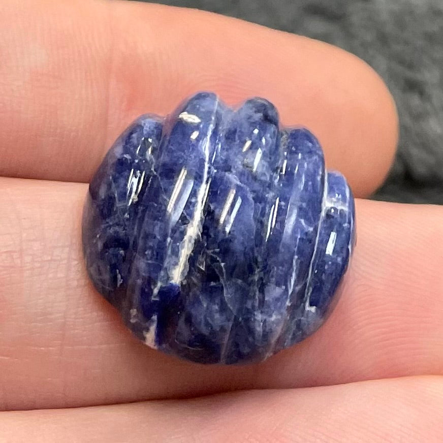 1 Vintage Blue Sodalite Gemstone Cabochon