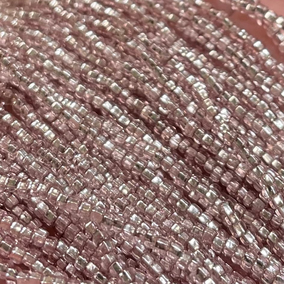1 Hank Champagne Czech Silver Lined Glass Seed Beads