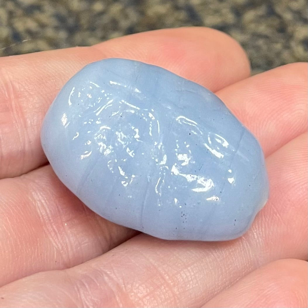 1 Vintage Blue Japan Focal Glass Bead