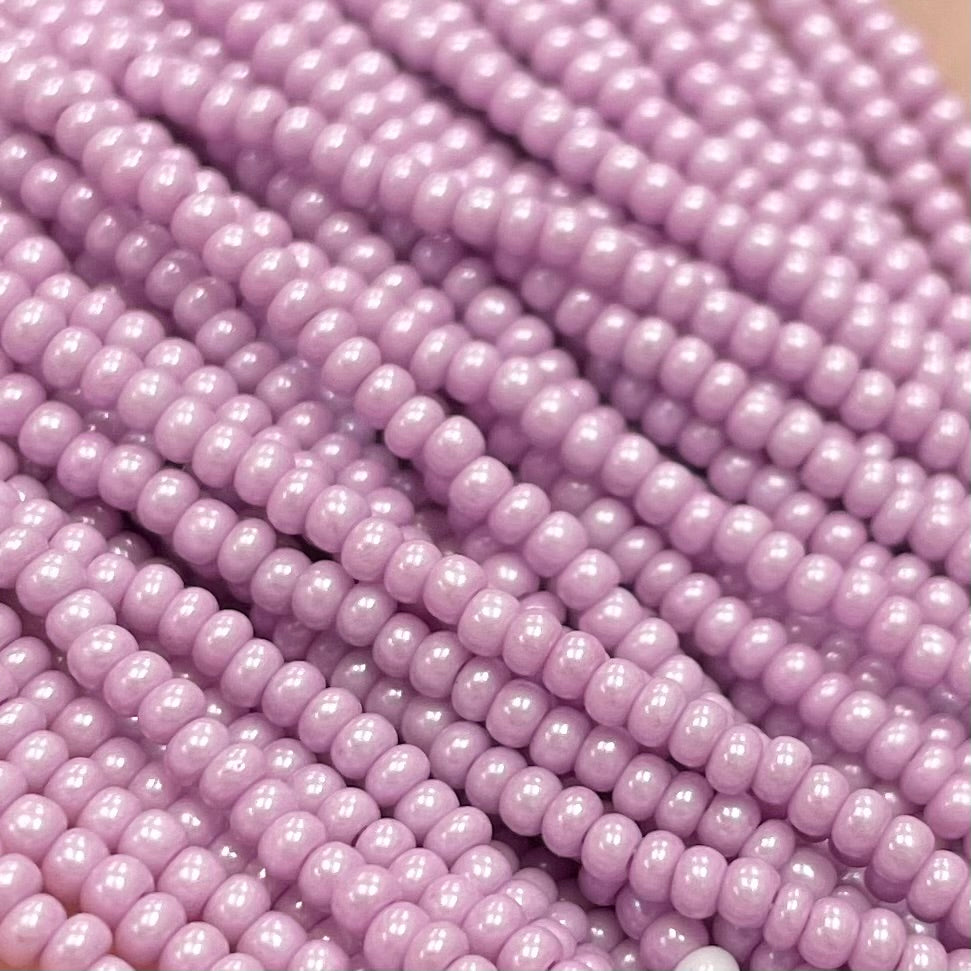 1 Hank Purple Violet Light Czech Glass Seed Beads