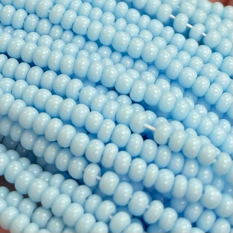 1 Hank Blue Sky Czech Glass Seed Beads