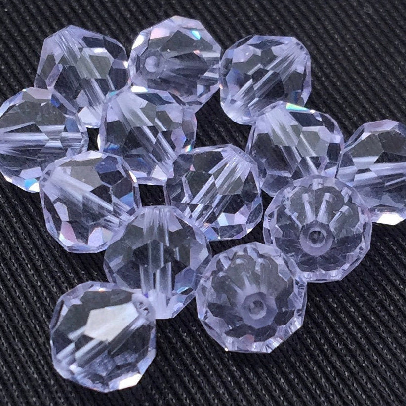 4 Vintage Alexandrite Crystal Beads 8mm Art 5300 RARE