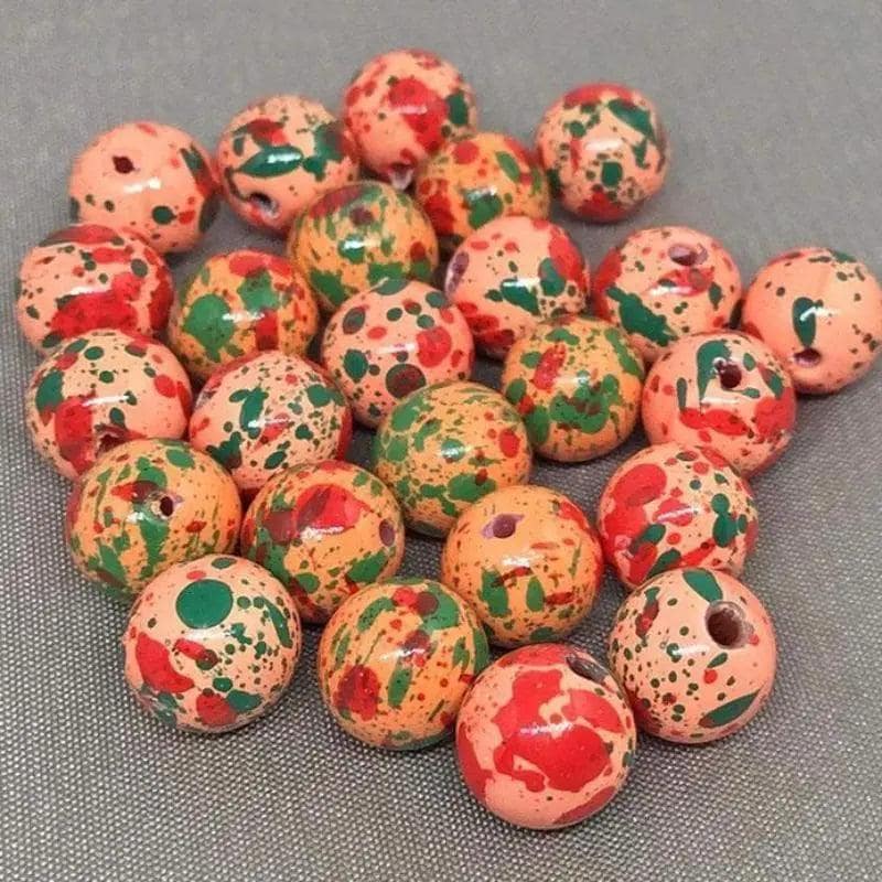 50 Peach Japan Tensha Round Beads