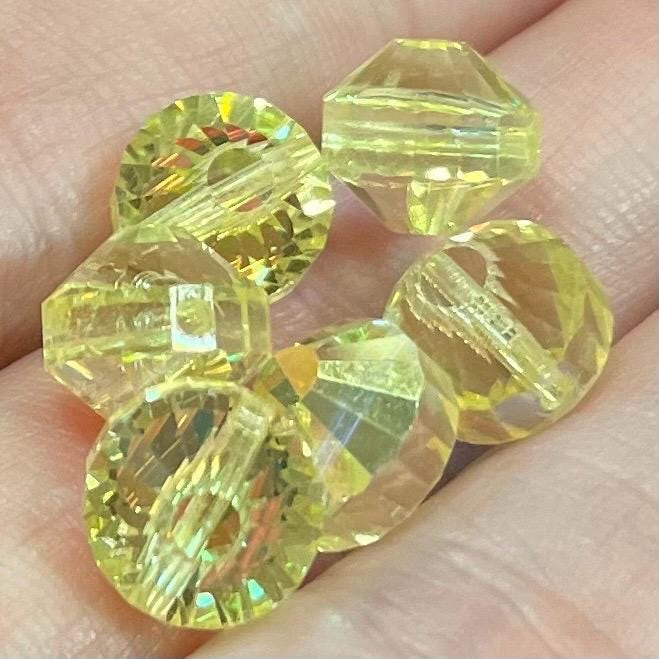 6 Vintage Ab Jonquil Austrian Crystal Article 5101