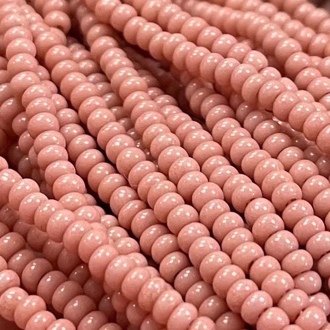 1 Hank Pink Cheyenne Czech Glass Seed Beads