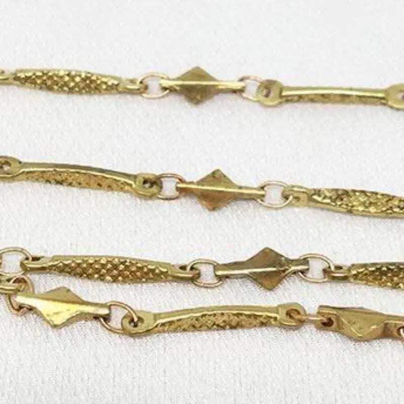 1 Foot Vintage Brass Solid Metal Chain