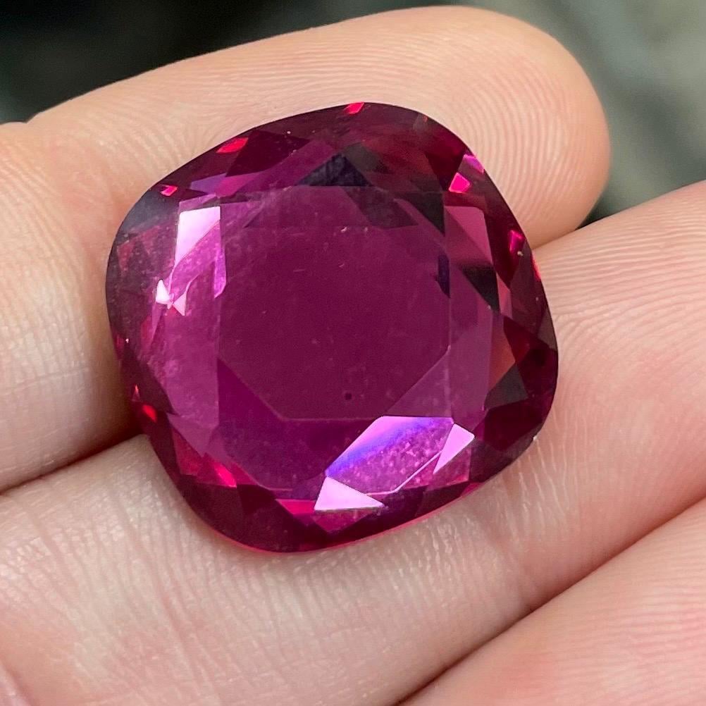 2 Vintage Fuchsia Art 2470 Swarovski Crystal Cabochons