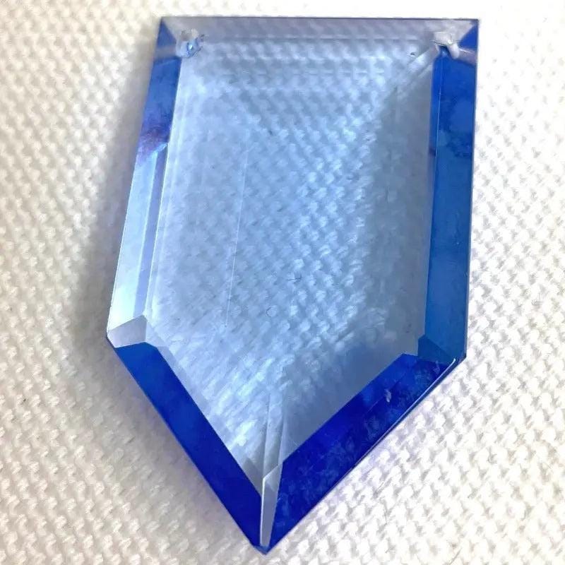 1 Vintage Blue Sapphire Blue Drop Glass Pendant