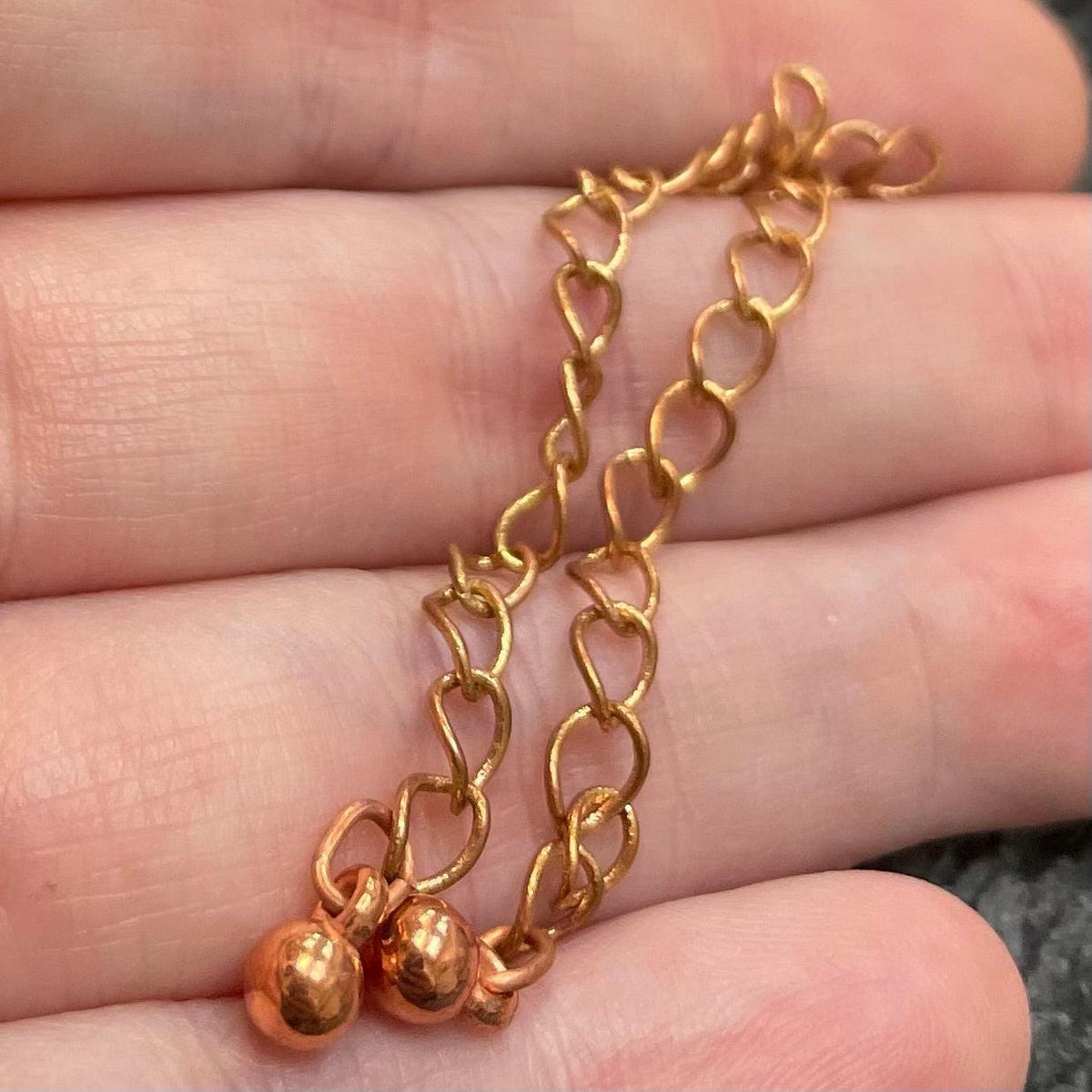20 Vintage Copper Plated Chain Extenders