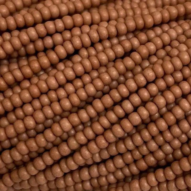 1 Hank Brown Czech Matte Glass Seed Beads