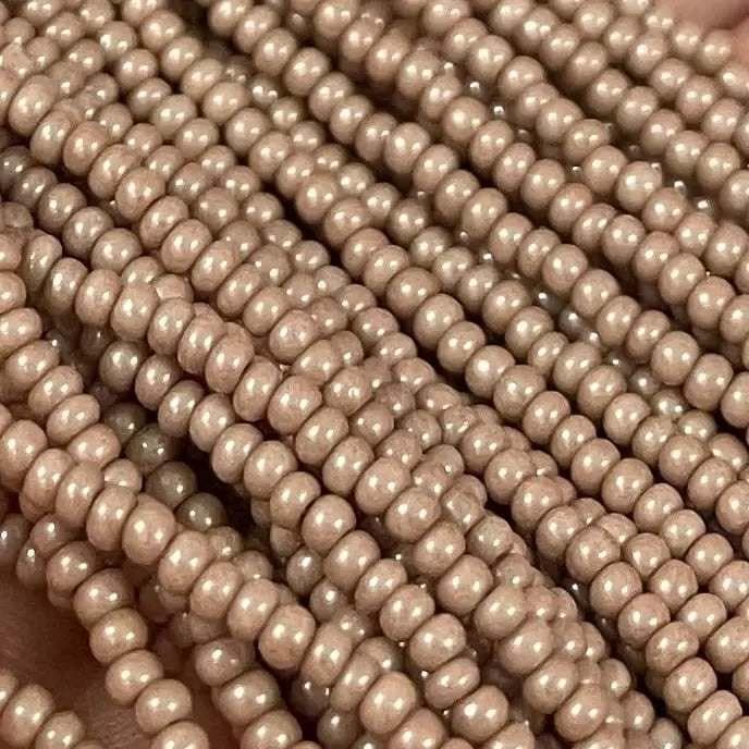 1 Hank Brown Hazelnut Lamella Czech Glass Seed Beads