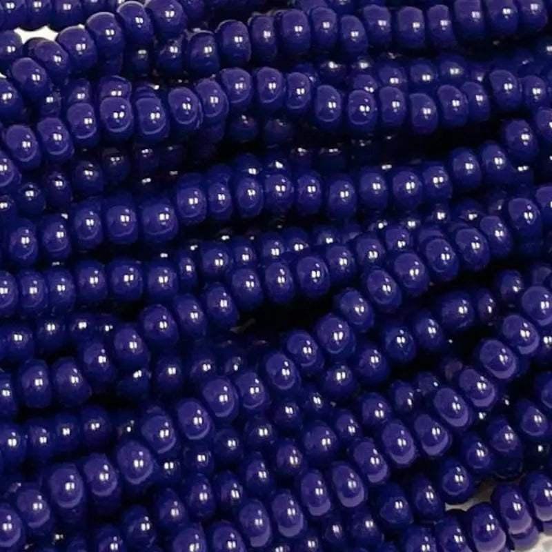 1 Hank Blue Navy Czech Glass Seed Beads