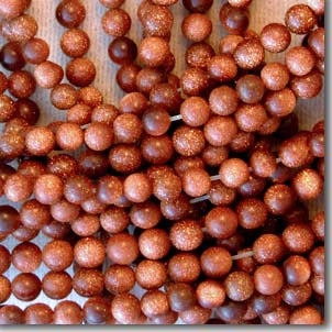 1 15" Strand Goldstone Gemstone Beads