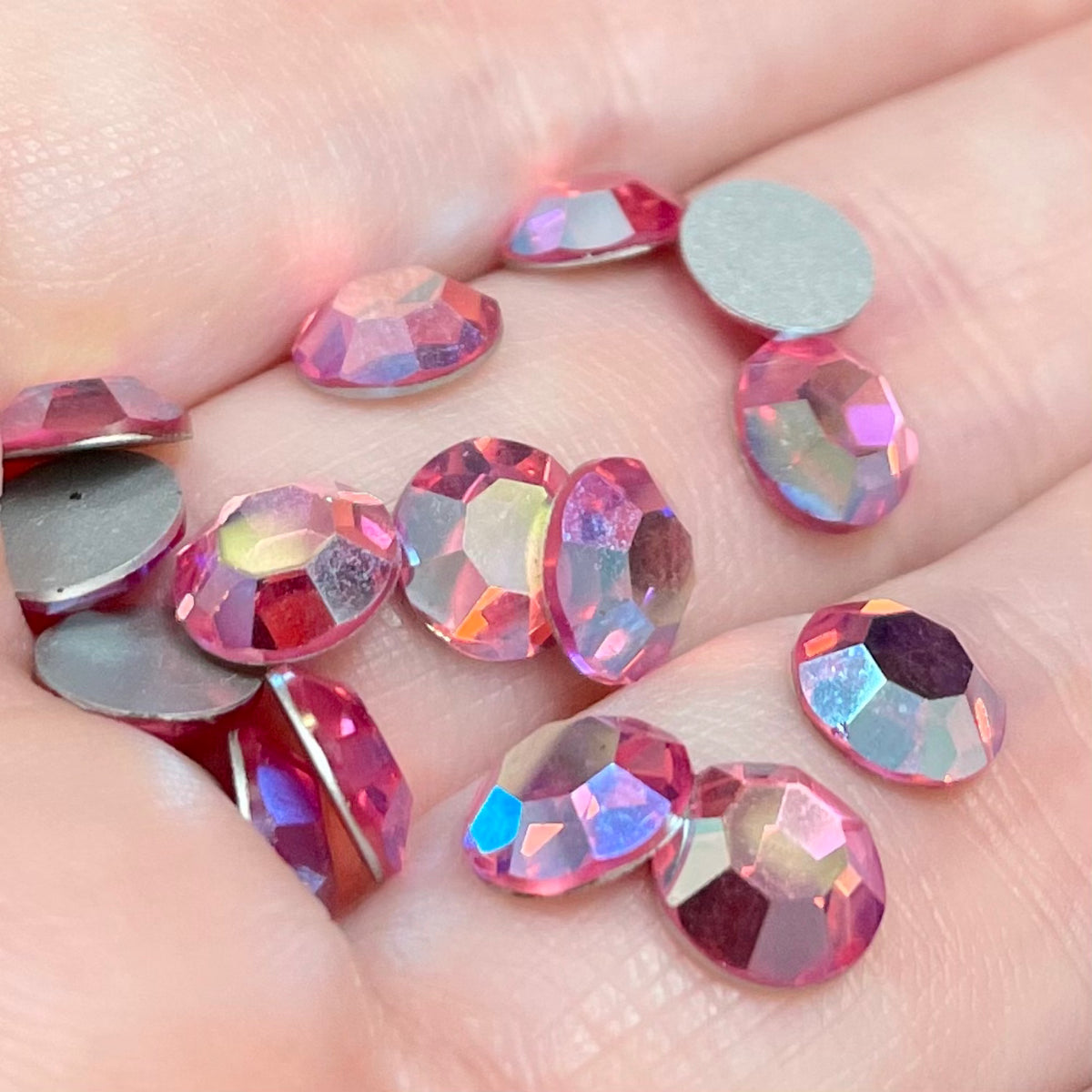 36 Vintage AB Rose Swarovski 30ss Rhinestones Art# 2000