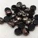 25 Vintage Black Bronze Czech Coin Beads Table Cut
